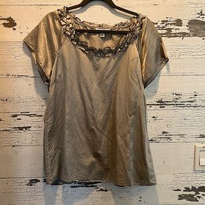 Sage Green Silk Blend Banana Republic Top Size L